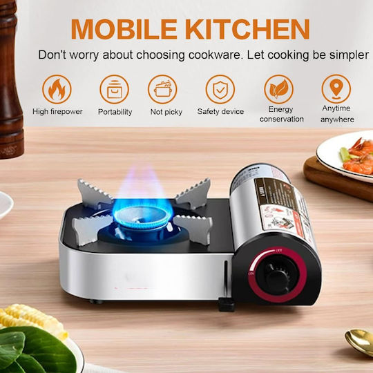 Portable Gas Cooking Stove for Camping 20x20x9cm