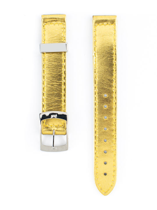 Tommy Hilfiger 679300418 Leather Watch Strap Gold 15mm