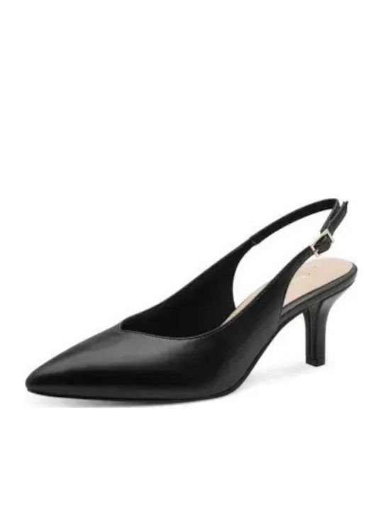 Pumps mit Riemen Schwarz