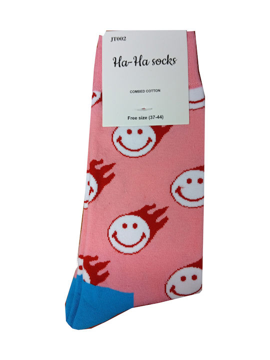 Hoho Socks Κάλτσες Ροζ