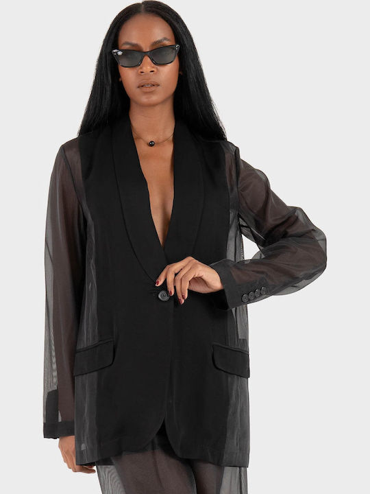 Karl Lagerfeld Γυναικείο Σακάκι Black Karl Lagerfeld Γυναικείο Σακάκι Black