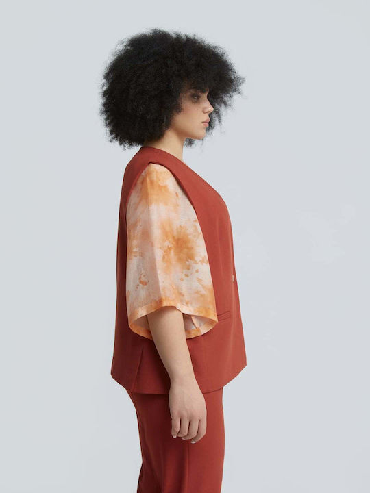 Orange Women's Vest 0039.3505.NETTO-Dark-Orange