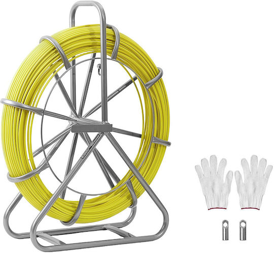 Vevor Braided Fishing Tape Locking Mechanism 152m 6.3mm Electrical Installations Difficult Locations Non Conductive Zjkydblxw14iq3yp7001v0