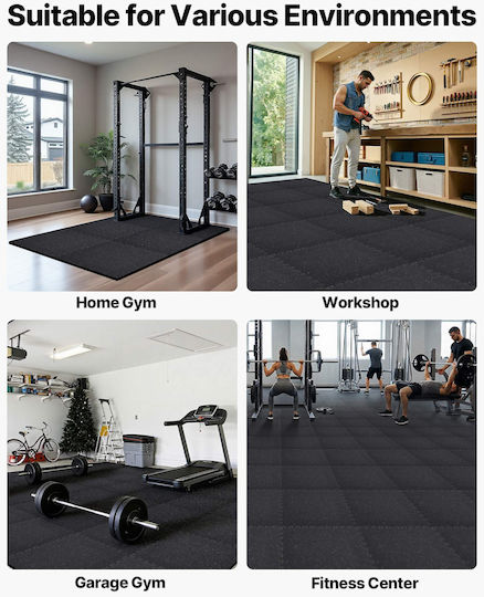 Vevor Exercise Mat Pilates Gray (61x61x2cm)