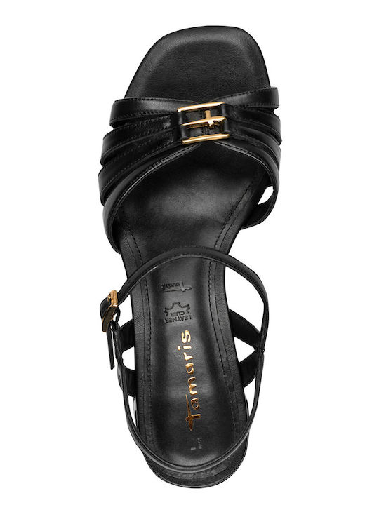Leather Sandals Black