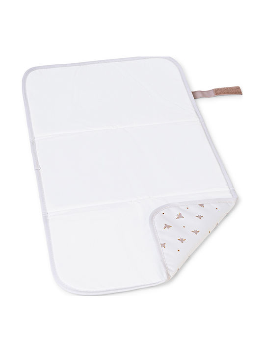 Saro Portable Changing Pad Made of Beige Fabric