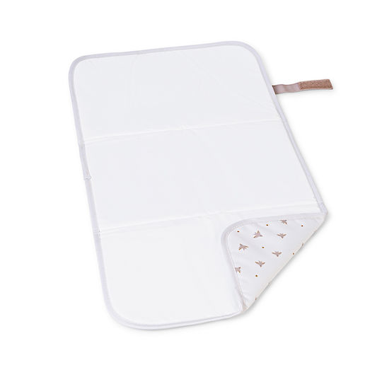 Saro Portable Changing Pad Made of Beige Fabric