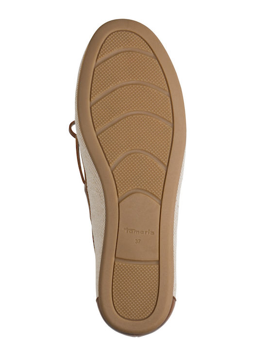Women's Moccasins in Beige Colour