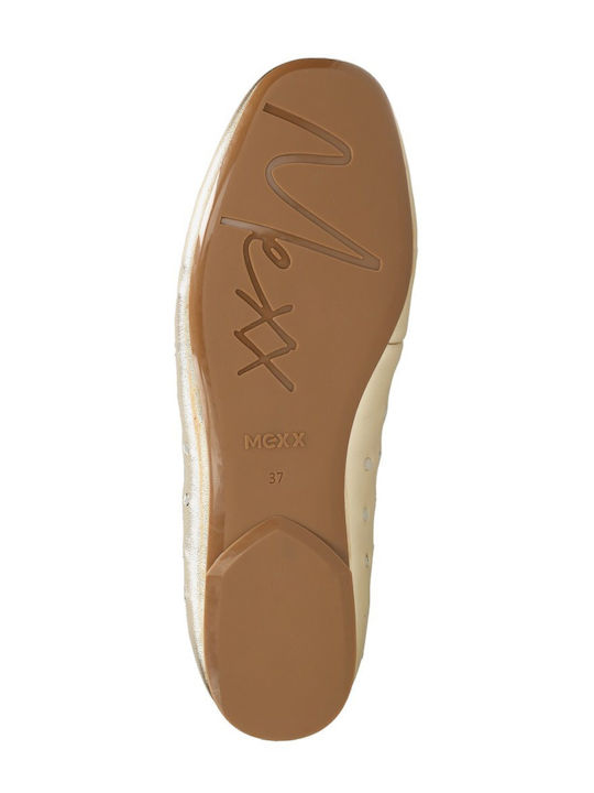 Women's Loafers In Gold Colour