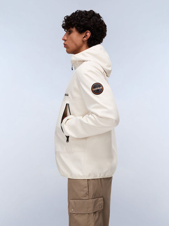 Winter Softshell Waterproof and Windproof Jacket Ecru