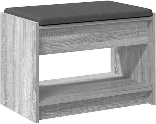 Hallway Furniture with Bench Grey 63x38x45 cm