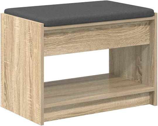 Έπιπλο Εισόδου με Παγκάκι Καφέ 63x38x45εκ.