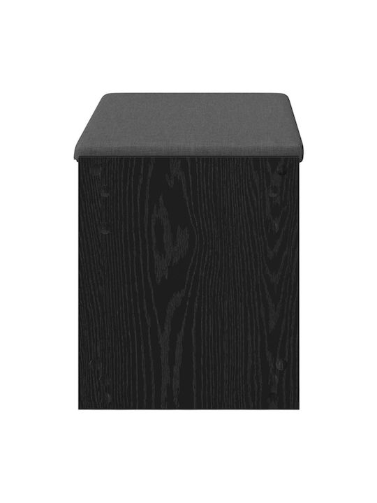 Έπιπλο Εισόδου με Παγκάκι Μαύρη Δρυς 83x38x45εκ.