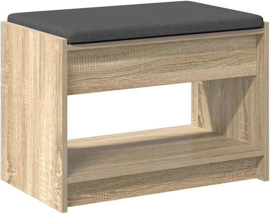 Έπιπλο Εισόδου με Παγκάκι Καφέ 63x38x45εκ.