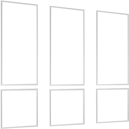 Vevor Wall-Mounted Plastic Photo Frame With White Frame 3 Pieces