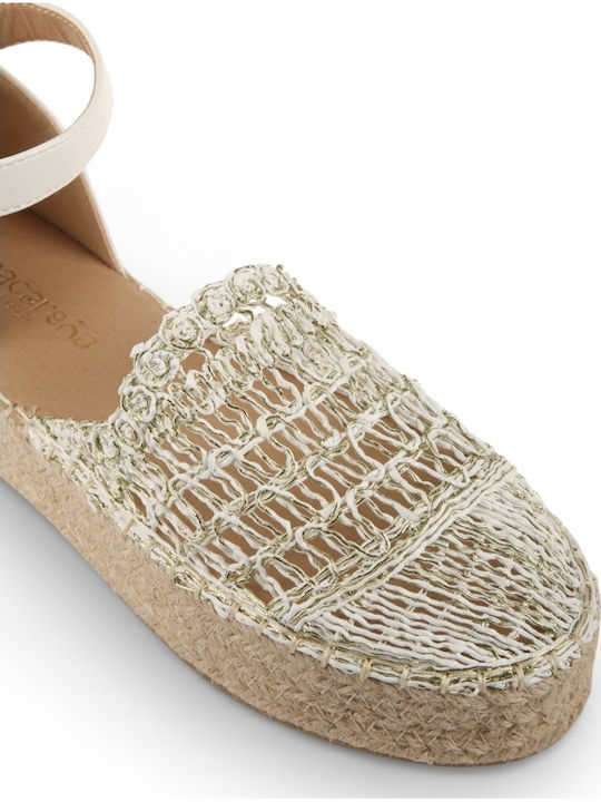 Summer Women's Platform Espadrilles White