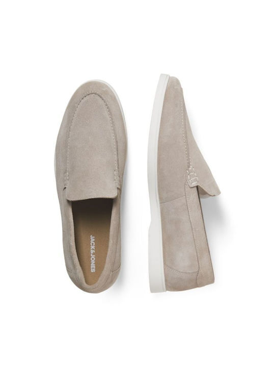 Suede Ανδρικά Loafers σε Μπεζ Χρώμα