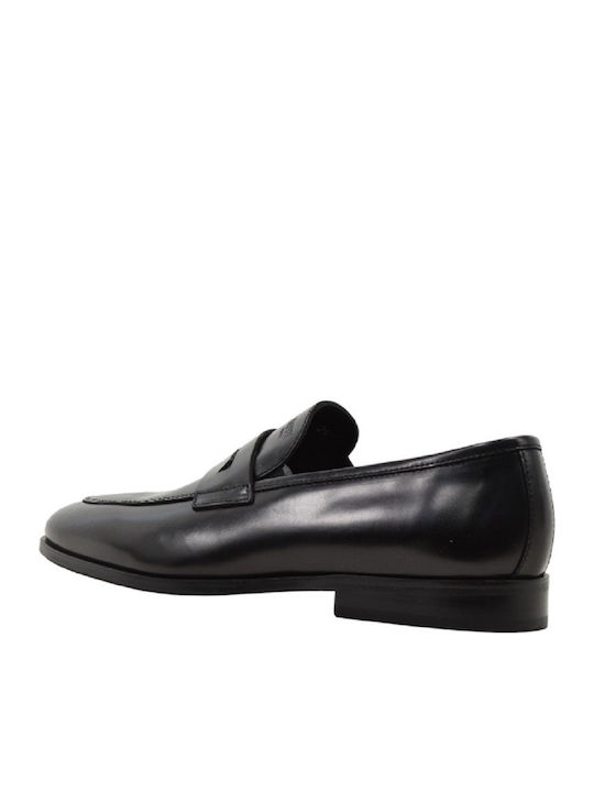 Leather Men's Loafers in Black Colour