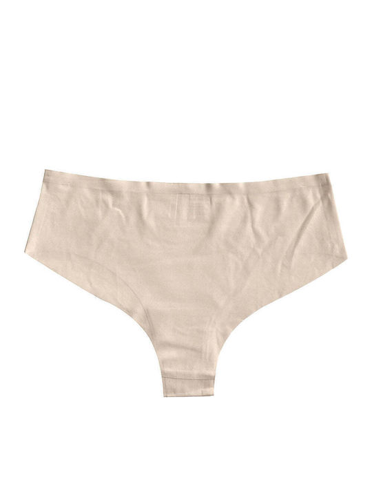 Damen-Slip Nahtlos Beiges
