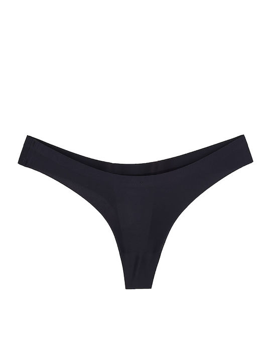 Γυναικείο String χωρίς Ραφές Μαύρο