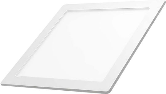 Avizar Led Panel 6w 6500k 200lm Recessed Square Format 11.7 X 11.7cm White