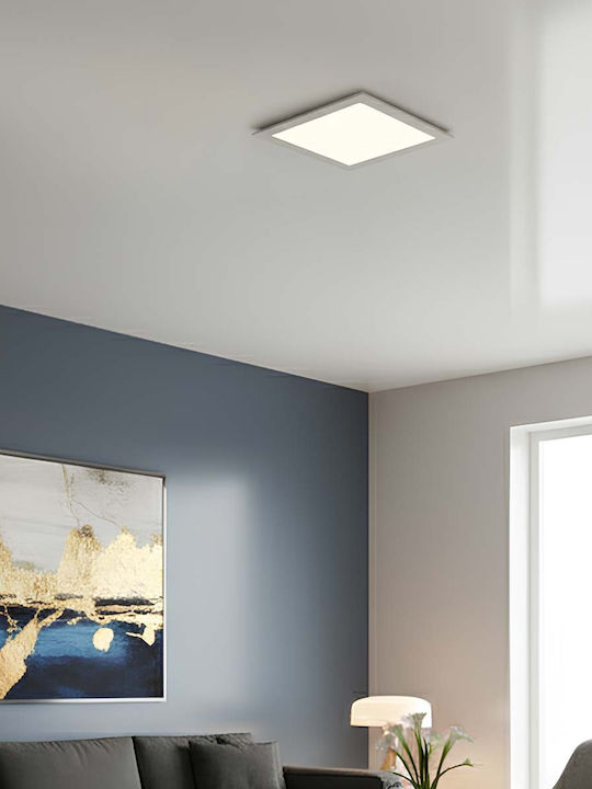 Avizar Square Led Panel 12w 16.7x16.7cm Recessed Ceiling Mount Extra Flat Design White