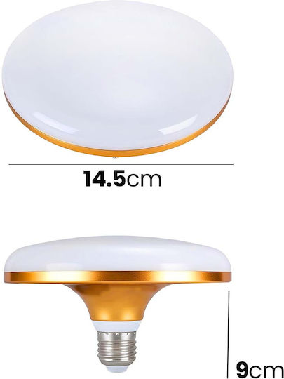 Avizar Rundes LED-Lichtpanel 6W 83×83mm Ultra-Dünnes Design Goldweiß