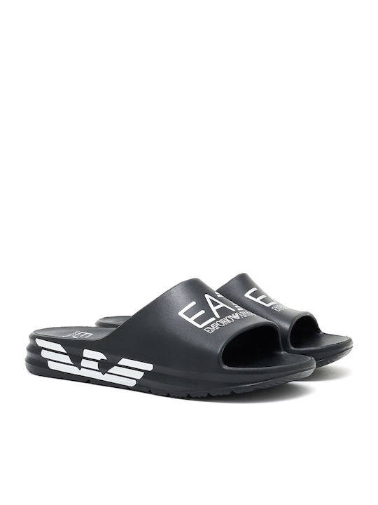Emporio Armani Slides Μαύρα