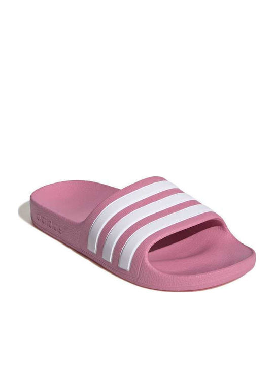 Kids' Flip Flops Slides Pink Adilette Aqua
