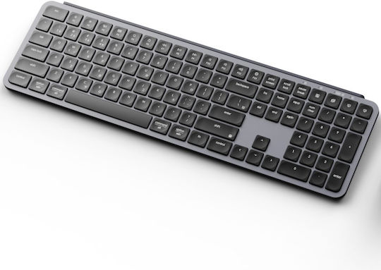 B6 Pro Wireless Bluetooth Keyboard Greek Gray