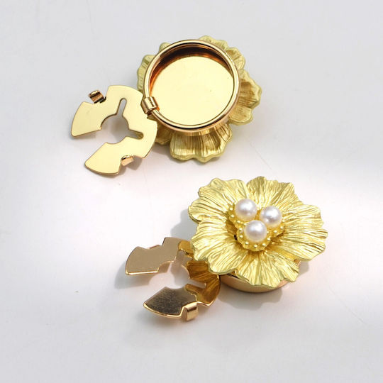 Alista Home Sewing Button Gold Metal 2.5x1.7cm