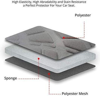 Car Seat Covers Design 16007 Grey Black Set 9 Pieces Oem