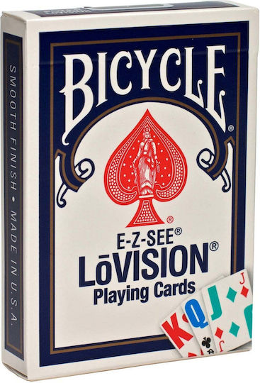 Bicycle E-z-see Lovision Poker Cards Red Blue