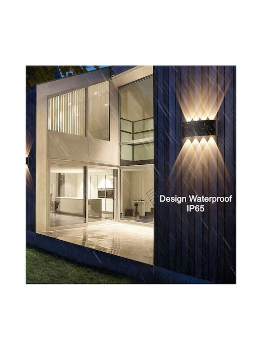 Alista Home Modern Wall Lamp Black 22x8cm