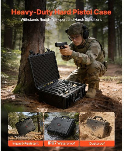 Vevor Beige Pistol Case