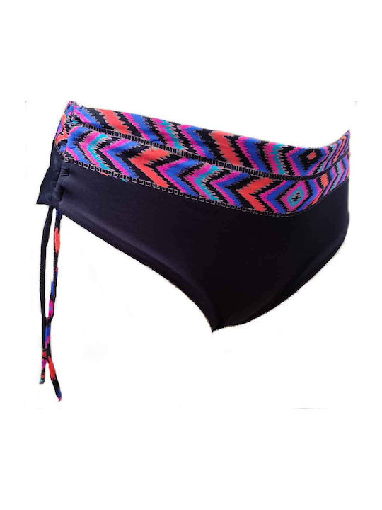 Bikini Bottoms High Waist Dark Blue