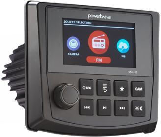 Powerbass Mc-150 Digital Marine Media Center Boat Bluetooth & Dual Zone