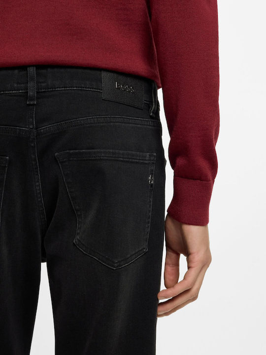 Re.maine Men's Elastic Black Jeans Pants