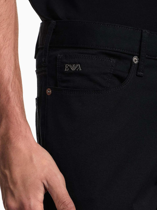Ανδρικό Παντελόνι Τζιν Ελαστικό με Slim Εφαρμογή Μαύρο