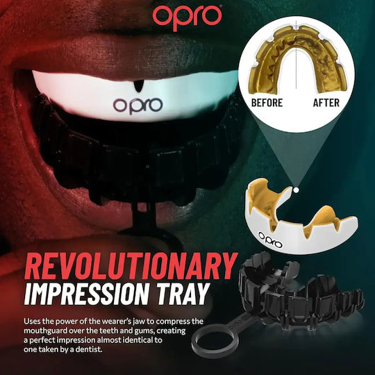 Μασέλα Opro Instant Custom Countries Usa Mouthguard Silver