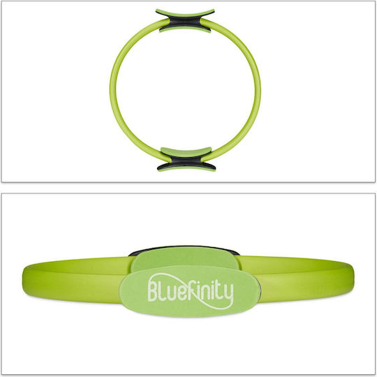 Δαχτυλίδι Pilates Bluefinity 37cm Αντίστασης Εκγύμναση & Σύσφιξη Θήκη Μεταφοράς Green 10032581