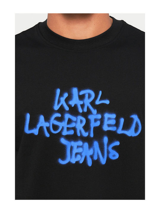 T-shirt Black-blue