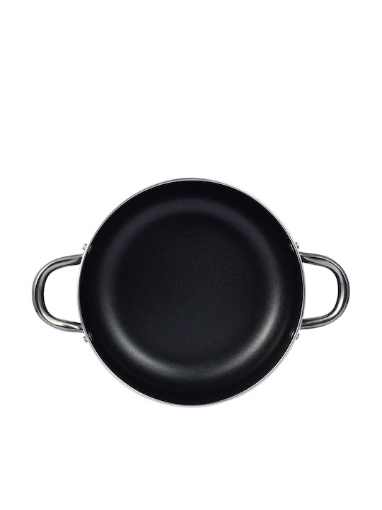 Pyrex Ρηχή Κατσαρόλα από Αλουμίνιο 4lt / 24cm