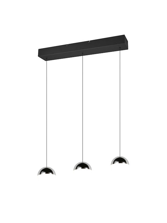 Trio Lighting Κρεμαστό Φωτιστικό Ασημί