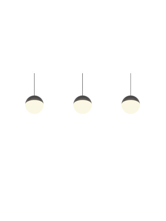 Trio Lighting Κρεμαστό Φωτιστικό Γκρι