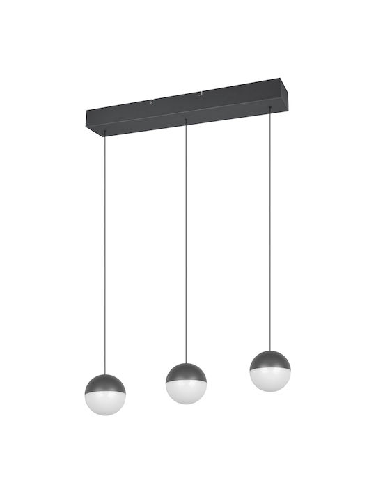 Trio Lighting Κρεμαστό Φωτιστικό Γκρι