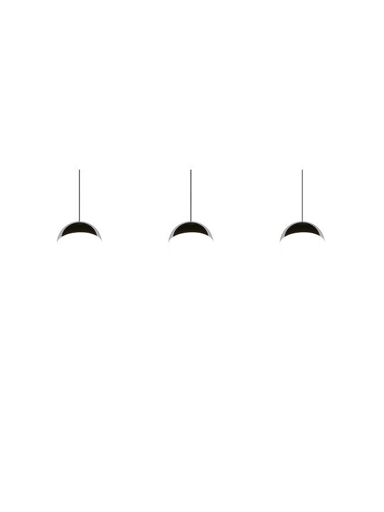 Trio Lighting Κρεμαστό Φωτιστικό Ασημί