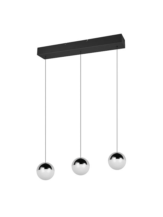 Trio Lighting Κρεμαστό Φωτιστικό Ασημί