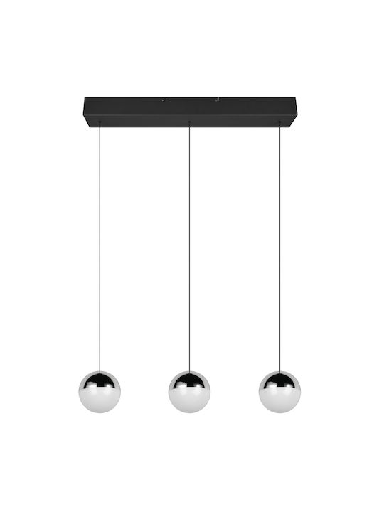 Trio Lighting Κρεμαστό Φωτιστικό Ασημί