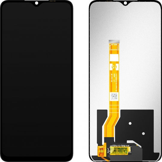 Madrid Papel Ersatzbildschirm für Mobiltelefone Oppo A17, A17k, A18 mit Touch-Mechanismus Schwarz